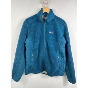Patagonia R3 Hi-Loft Regulator Fleece Jacket Womens XL Teal Blue Full‎ Zip 25705